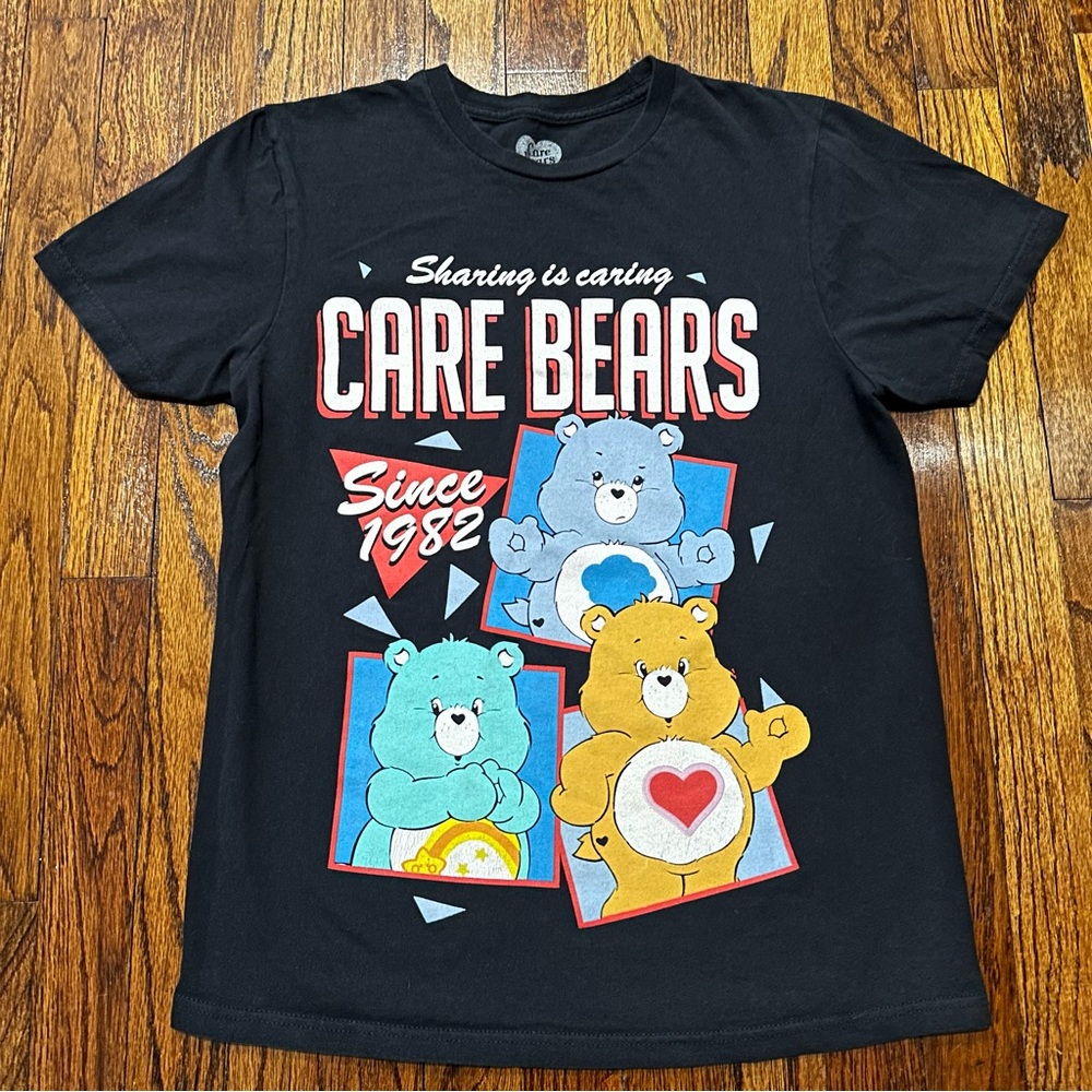 Care Bears since 1982 Black Retro Tshirt small